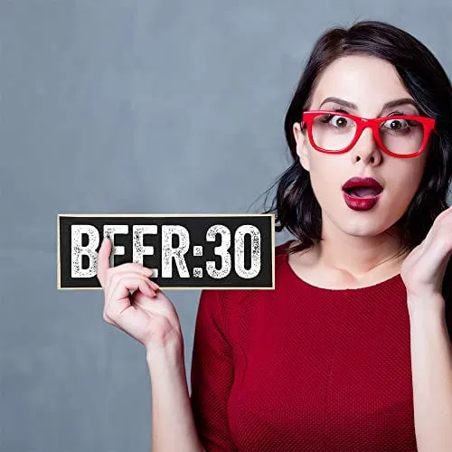 Make Em Laugh Beer:30 - Rustic Wooden Sign - Great Bar or Drinking Establishment Decor and Gift Under $15!