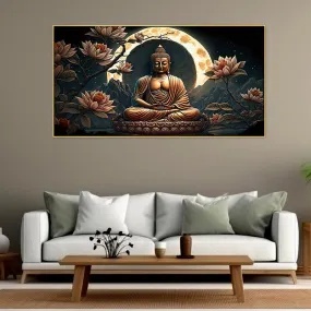 Meditative Buddha Wall Painting- With Frame