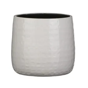 Mica Decorations White Floyd Round Pot H17cm x D19cm