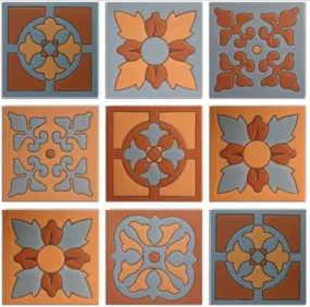 Mission Arts and Crafts Ceramic Mexican Tile Collection