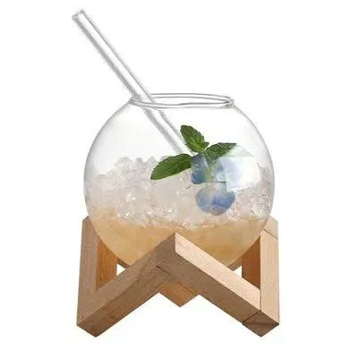 Modern Glassware | Elegant Borosilicate Glass Ball Tumbler