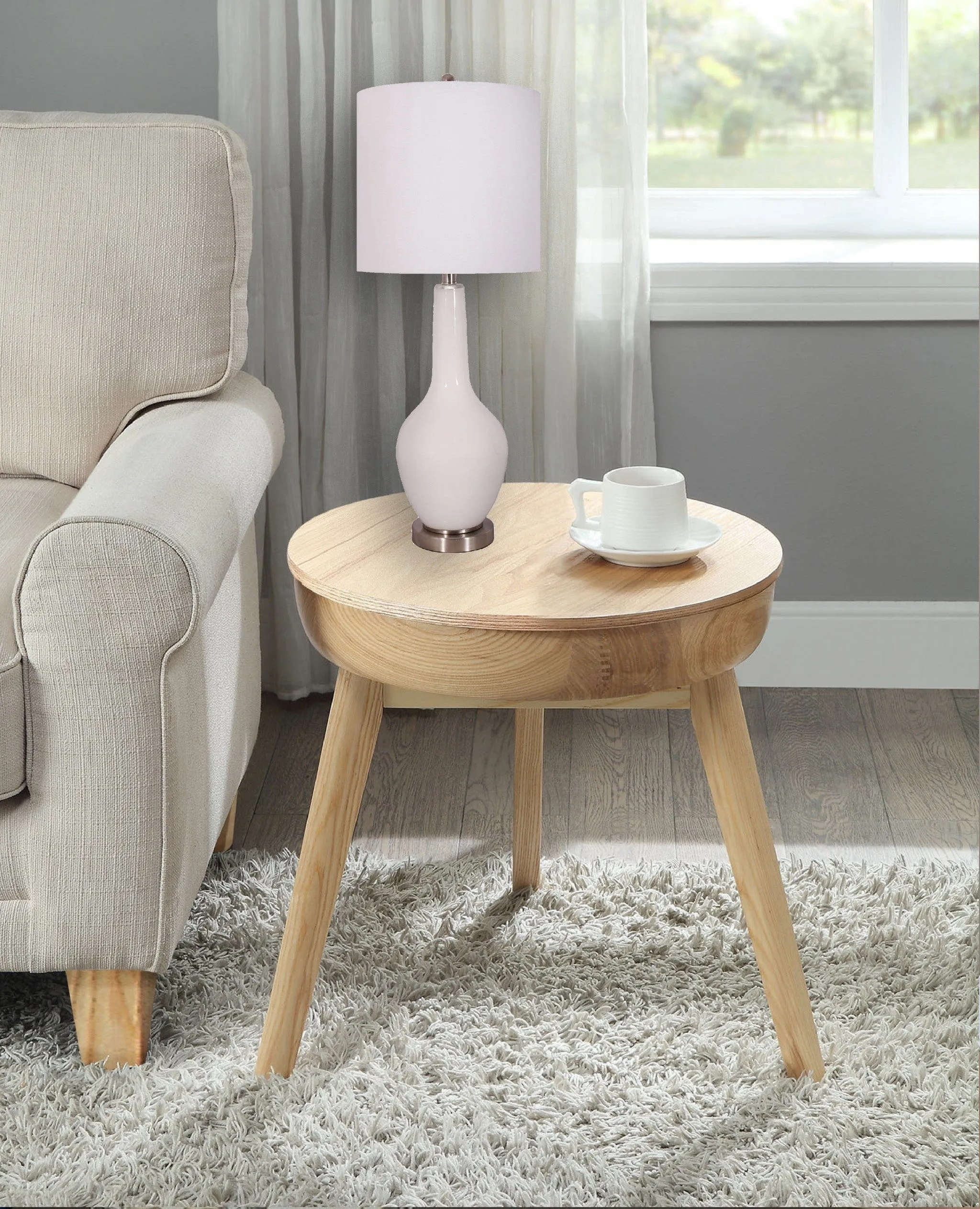 Molly Set-of-2 Modern Glass Table Lamp