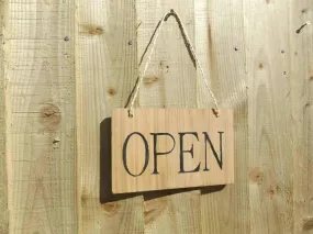 Open sign