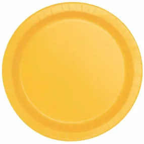 Paper Dinner Plates - Sunflower Yellow