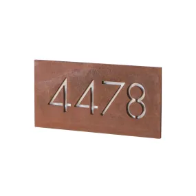 Pemberton House Numbers - Raw Steel
