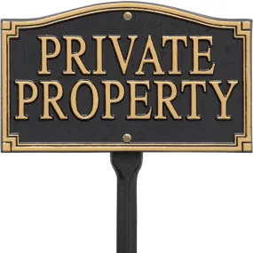 Private Property Yard Sign