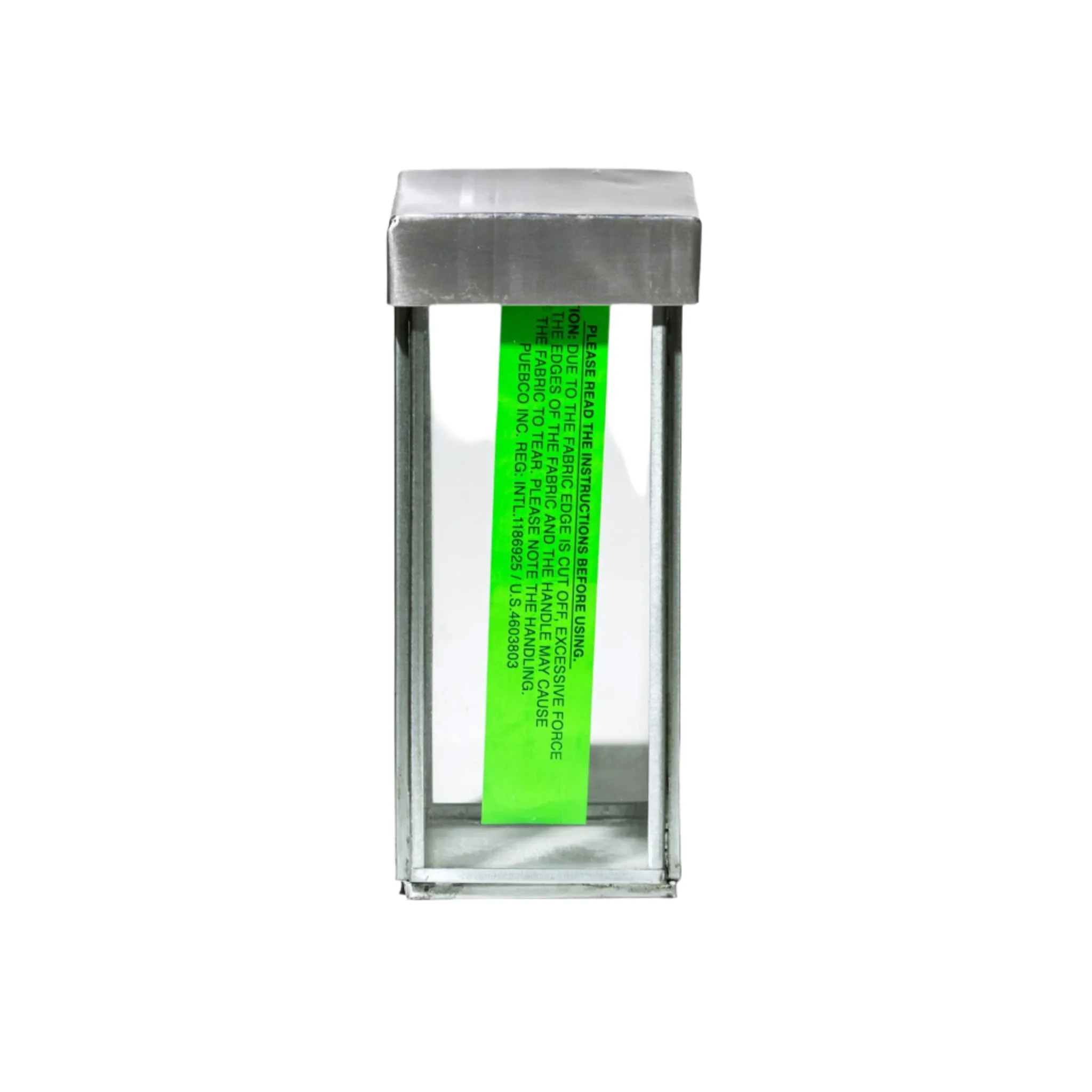 Puebco GLASS BOX W/RECYCLED STEEL LID - Pen Stand