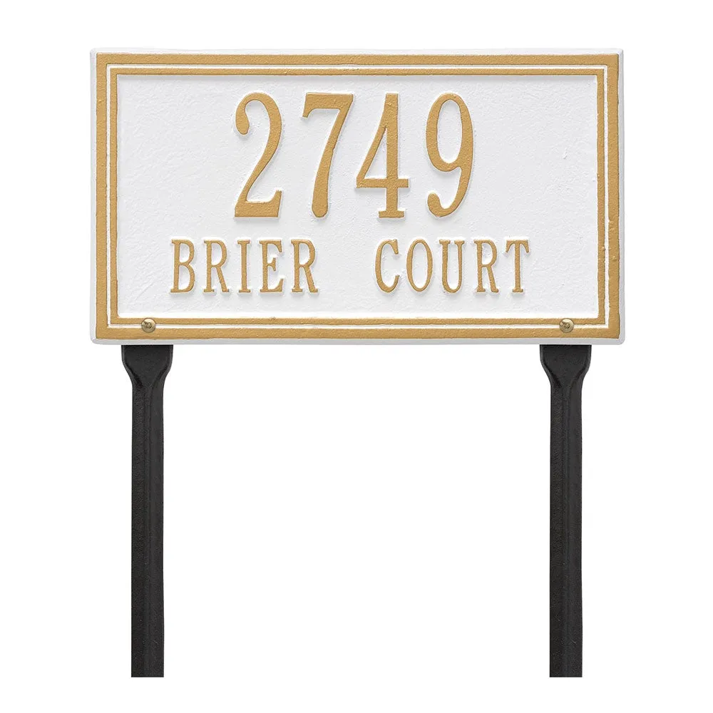 Rectangle Address Plaque - Two Lines