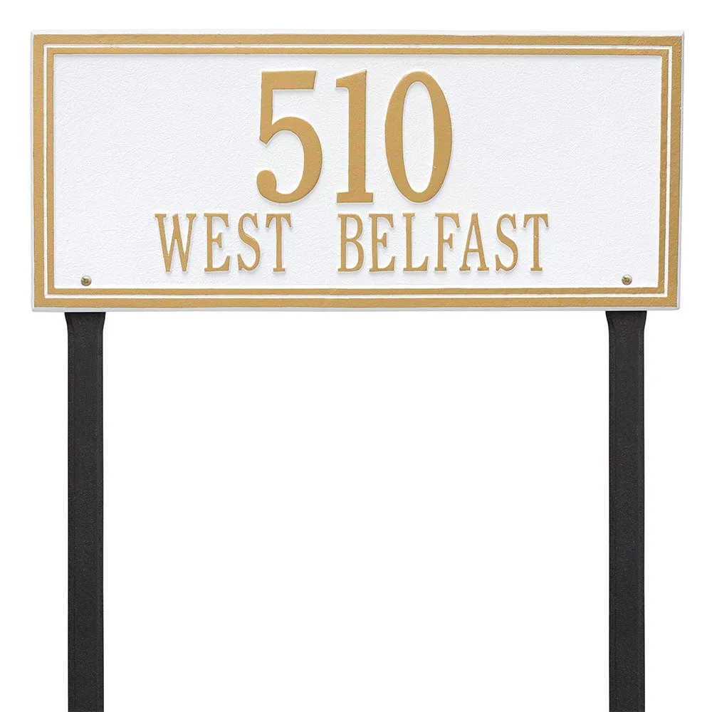 Rectangle Address Plaque - Two Lines