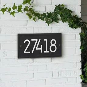 Rectangle Contemporary Address Plaque