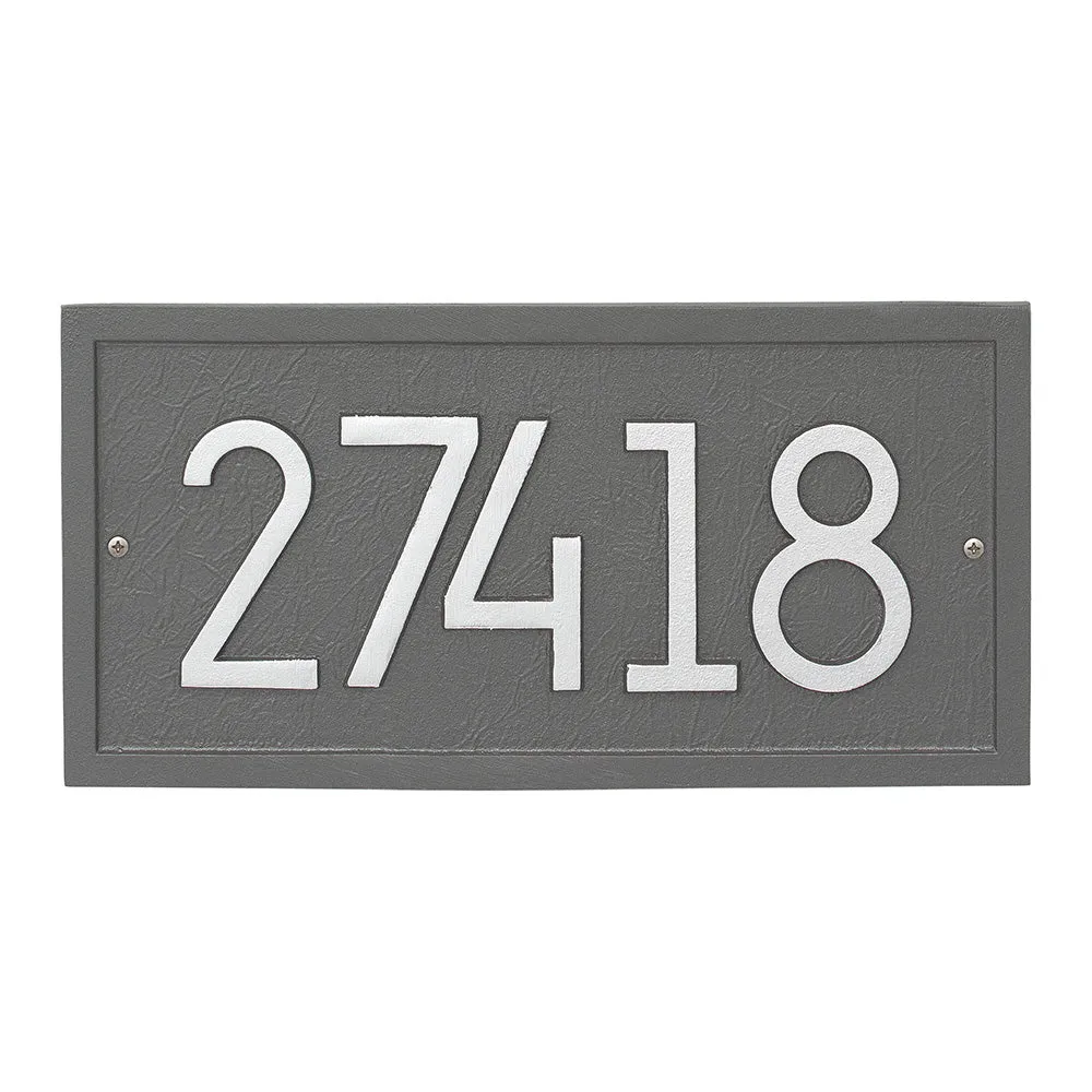 Rectangle Contemporary Address Plaque