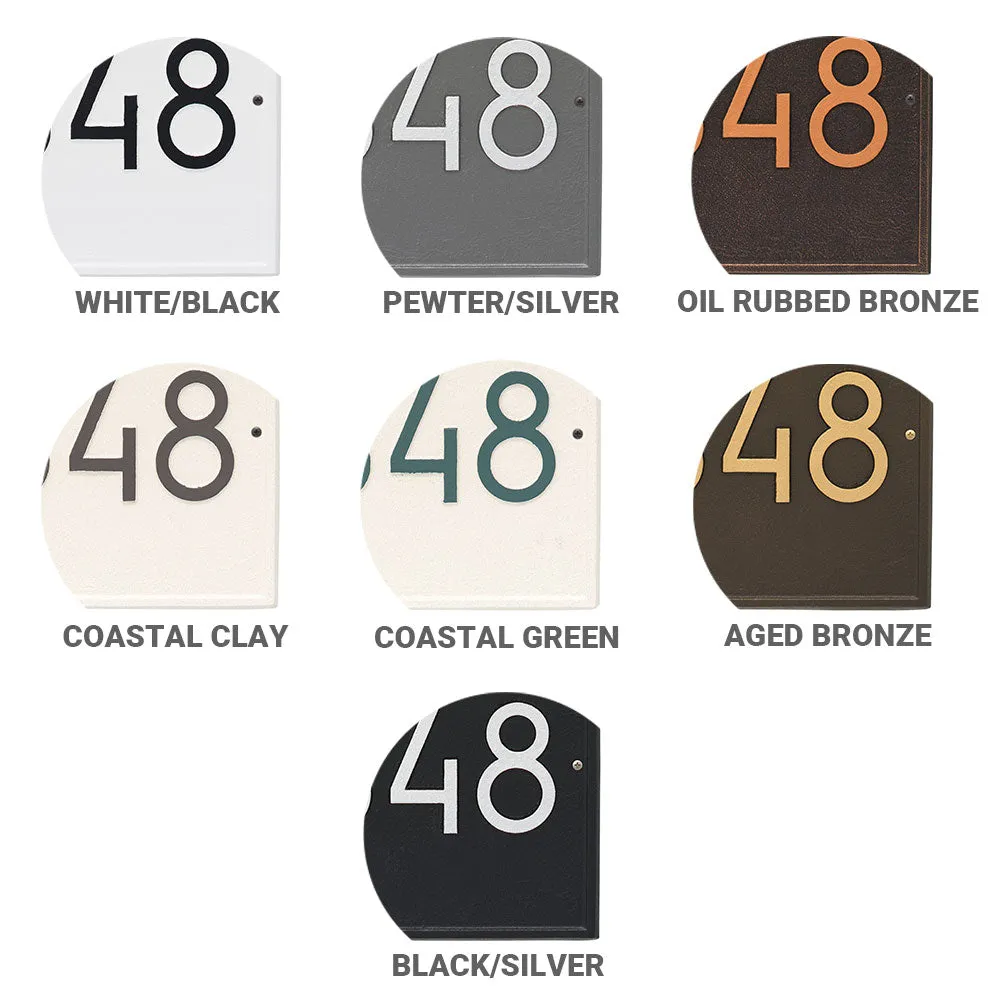 Rectangle Contemporary Address Plaque