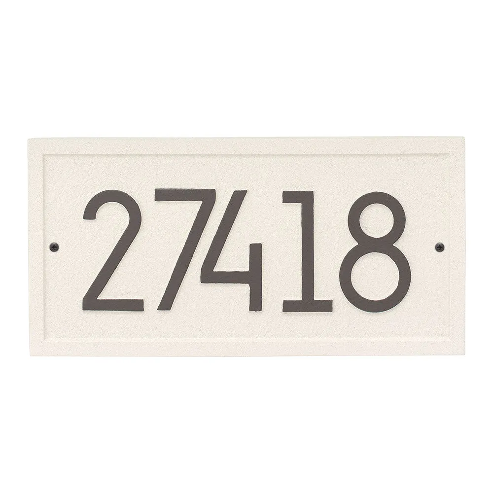 Rectangle Contemporary Address Plaque