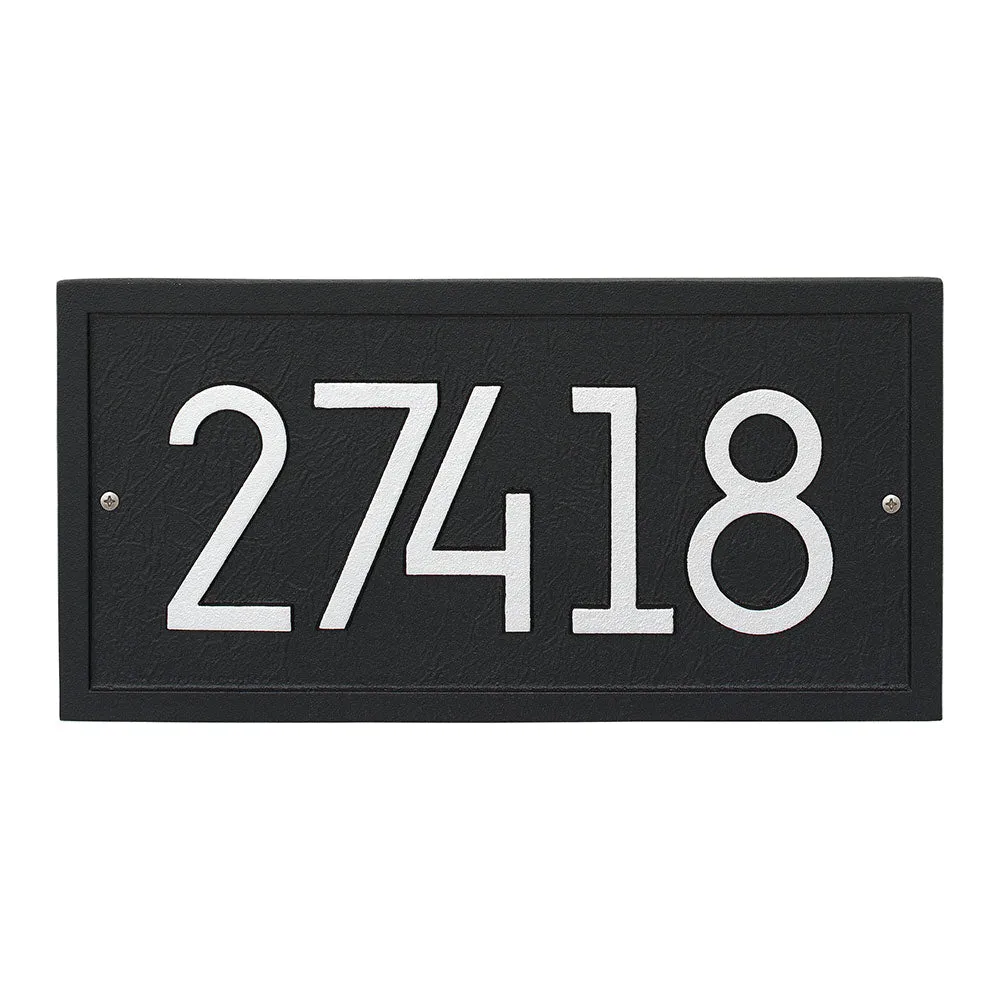 Rectangle Contemporary Address Plaque