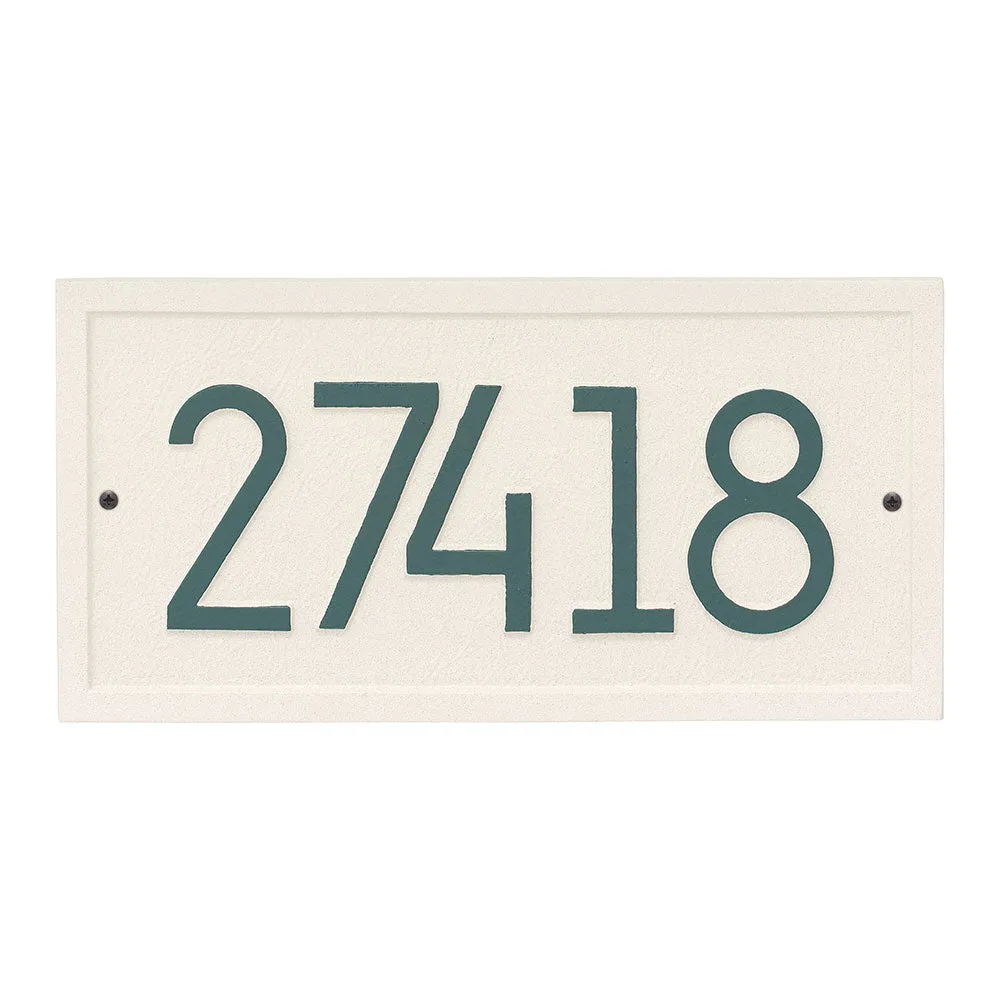 Rectangle Contemporary Address Plaque