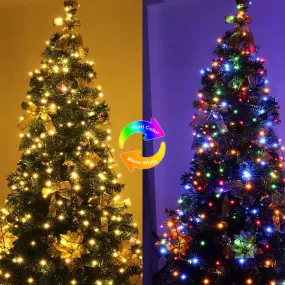relaxed 164FT Christmas String Lights,500 LED Mixed Colors or Warm White Color Changing Fairy Lights, Ideal for Xmas Tree, Garden, Home, Party, Halloween Festival Deco 400LEDs 400LEDs