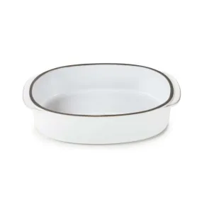 REVOL CARACTERE RECTANGULAR OBLONG DISH "WHITE CUMULUS" - 19X13 CM