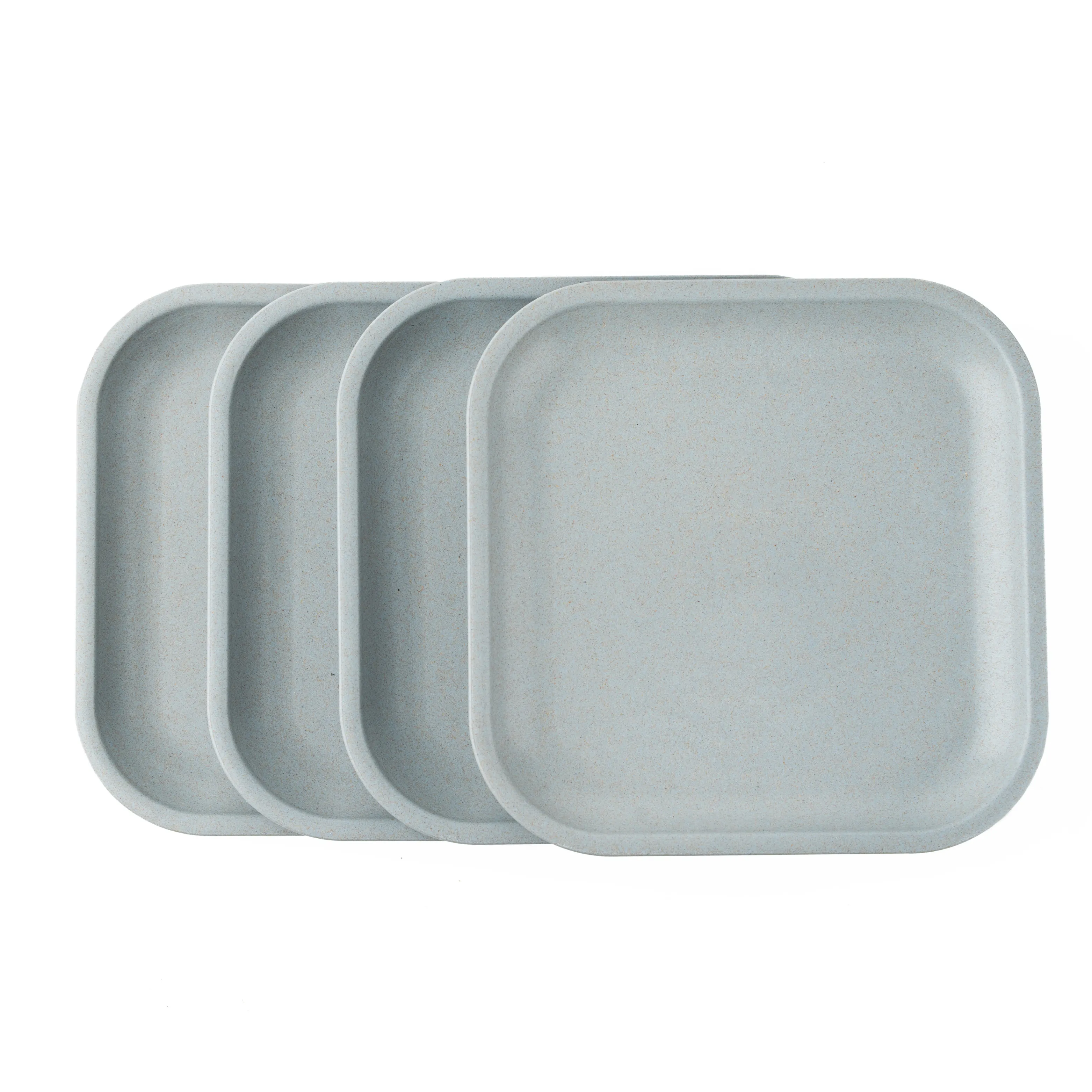 Rice Husk Snack Plates - Set of 4