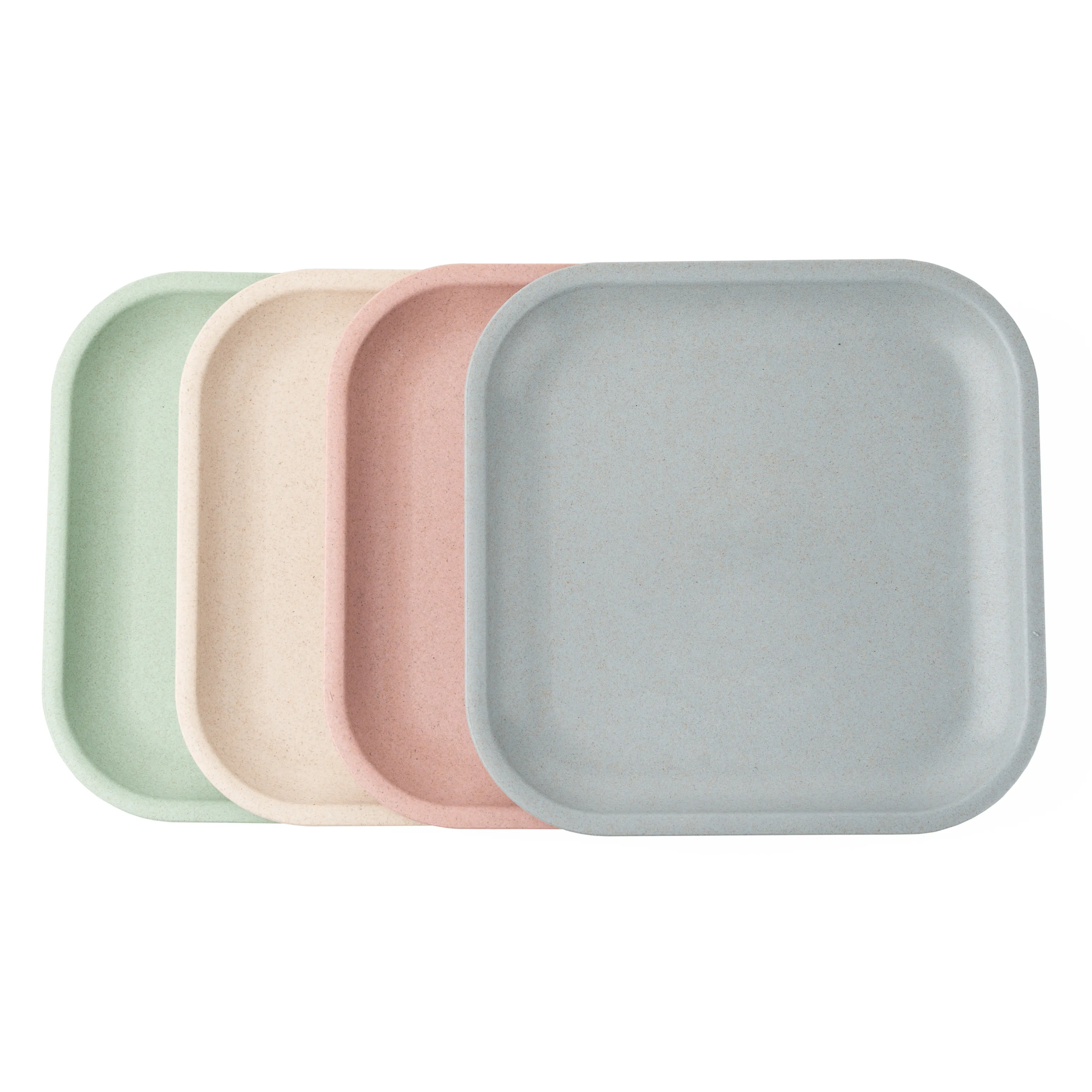 Rice Husk Snack Plates - Set of 4