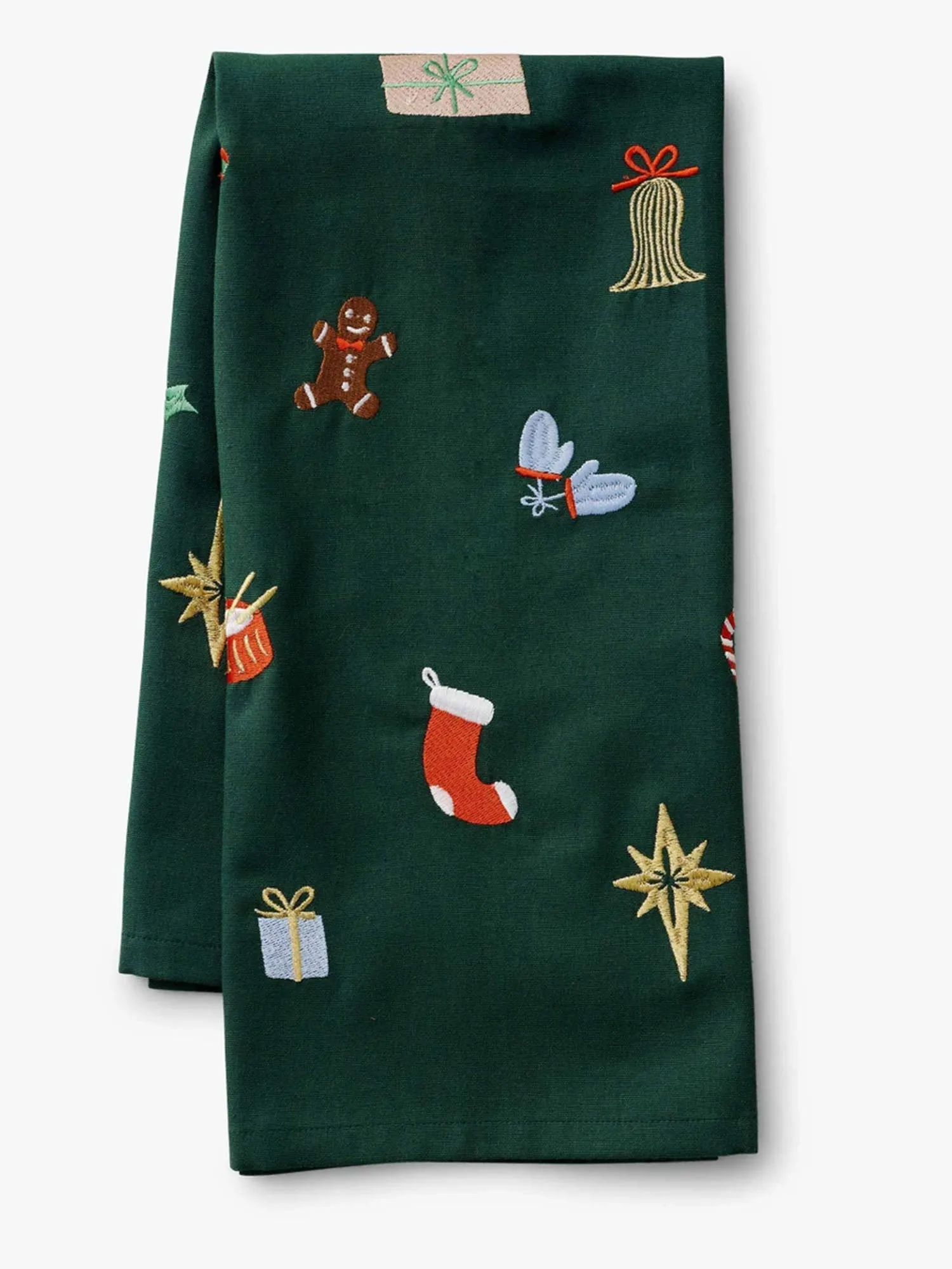 Rifle Paper Co. Signs of The Season Embroidered Tea Towel - Brands We Love