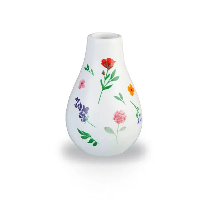 Rosanna Bloom Bud Floral Teardrop Vase | 2 x 2 x 4 inches