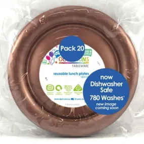 Rose Gold Lunch Plate 20pk
