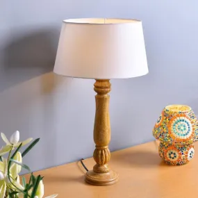 Rustic Elegance Table Lamp - White