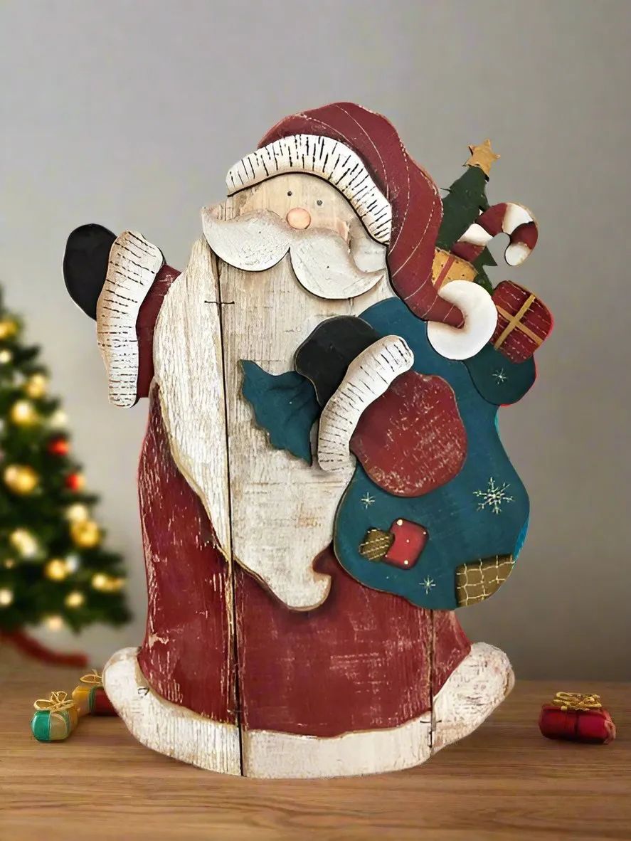 Santa Claus Holiday Display With Easel - Clearance