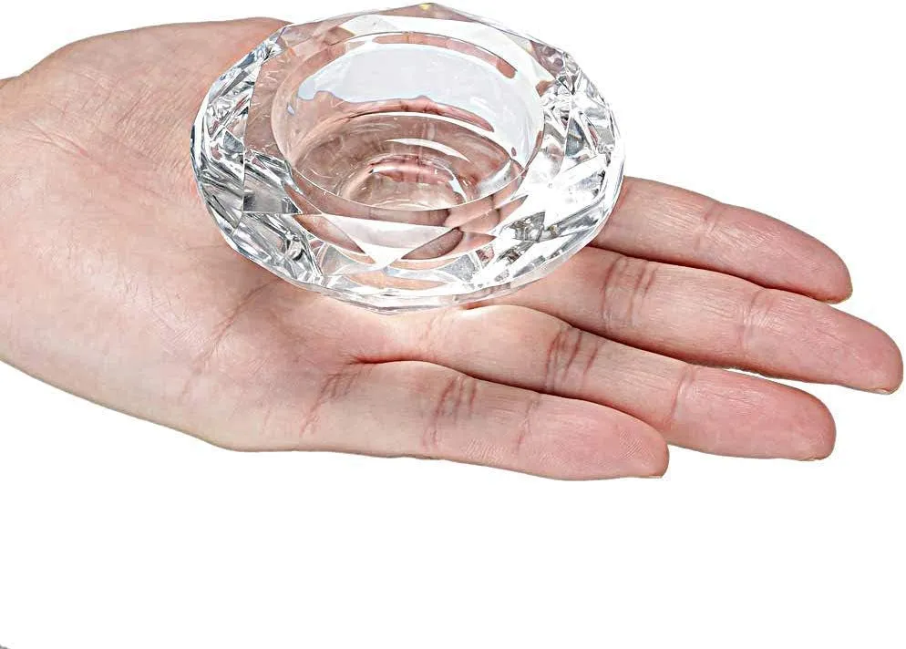 (Set of 8) Crystal Glass Decorative Stick Candle Holder Home Accessory Tealight Candle Holder