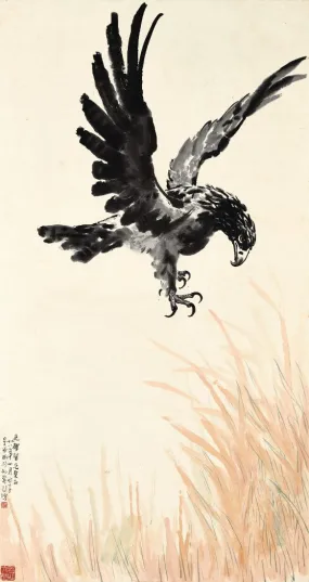 Soaring Eagle - Xu Beihong - Chinese Art Painting