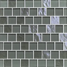 Spruce Mixed, 1-1/2" x 1-1/2" - Glass Tile