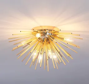 Sputnik Chandelier, 8-Light Flush Mount Ceiling Light