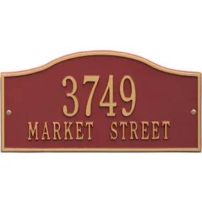 Standard Two Line Address Plaque - Rolling Hills