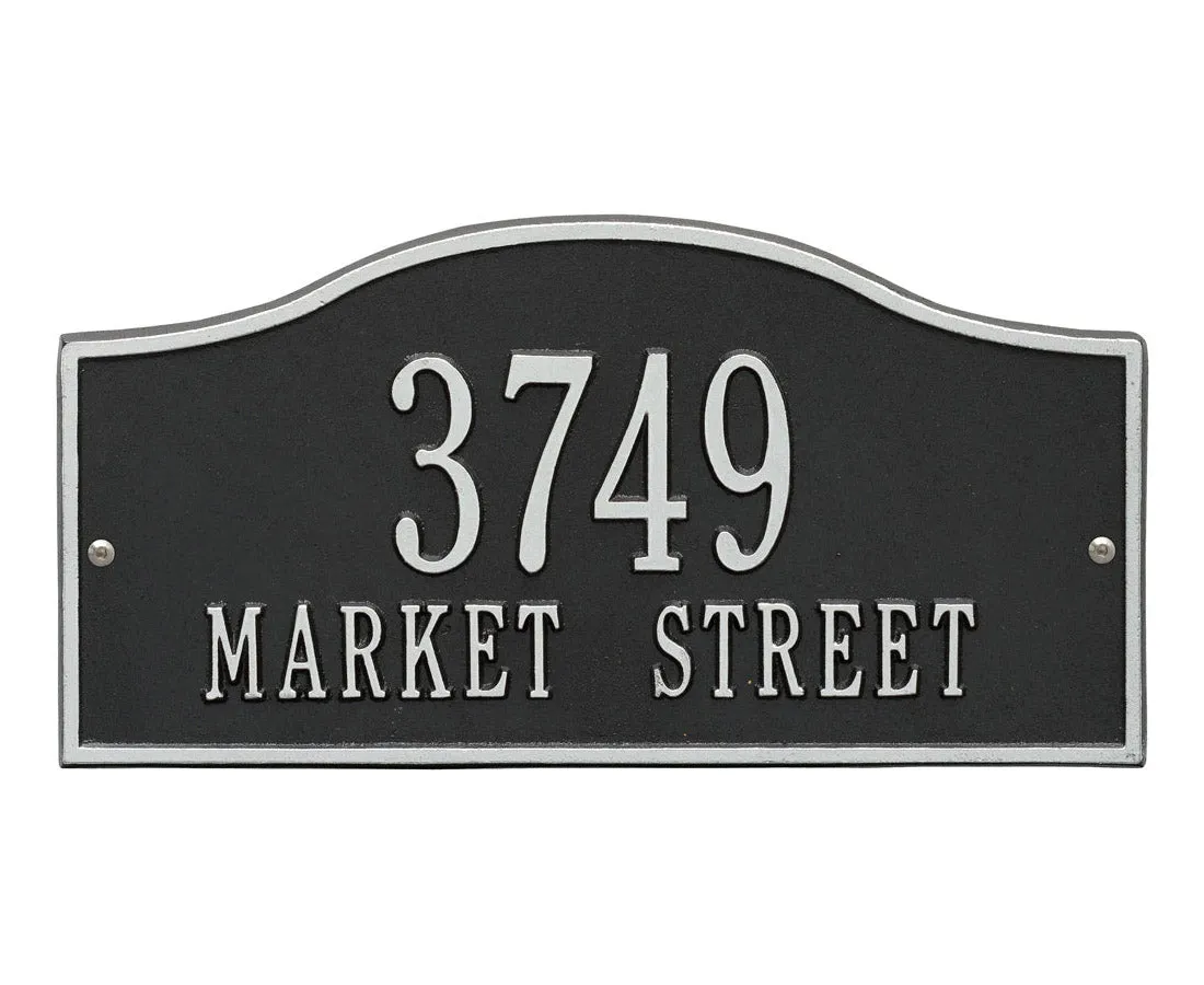 Standard Two Line Address Plaque - Rolling Hills