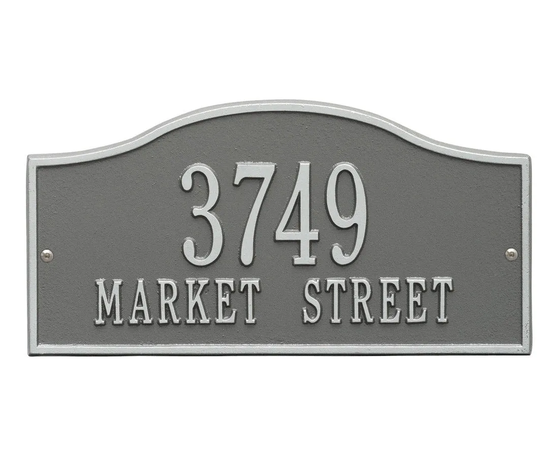 Standard Two Line Address Plaque - Rolling Hills