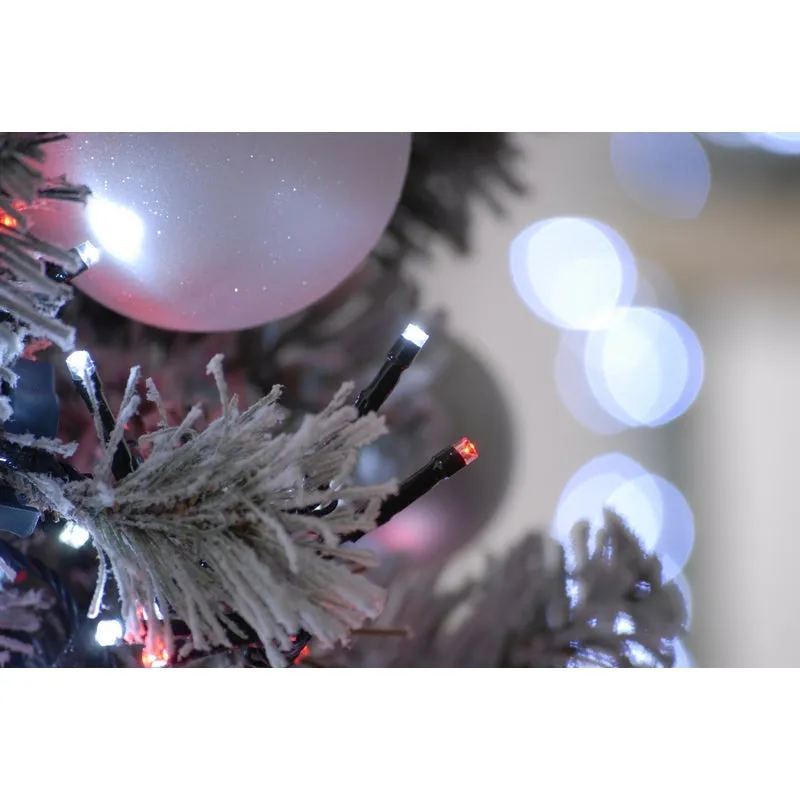 String Fairy Christmas Lights Animated Red & White Outdoor 300 LED - 7.77m Candy Cane