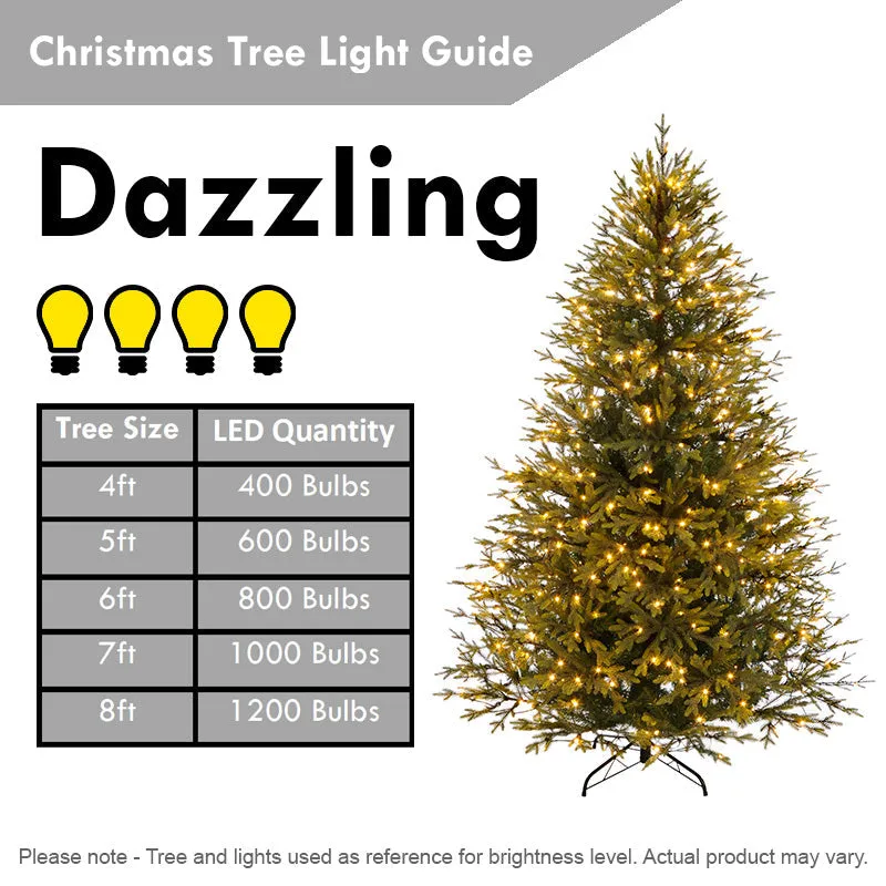 String Fairy Christmas Lights Animated Red & White Outdoor 300 LED - 7.77m Candy Cane