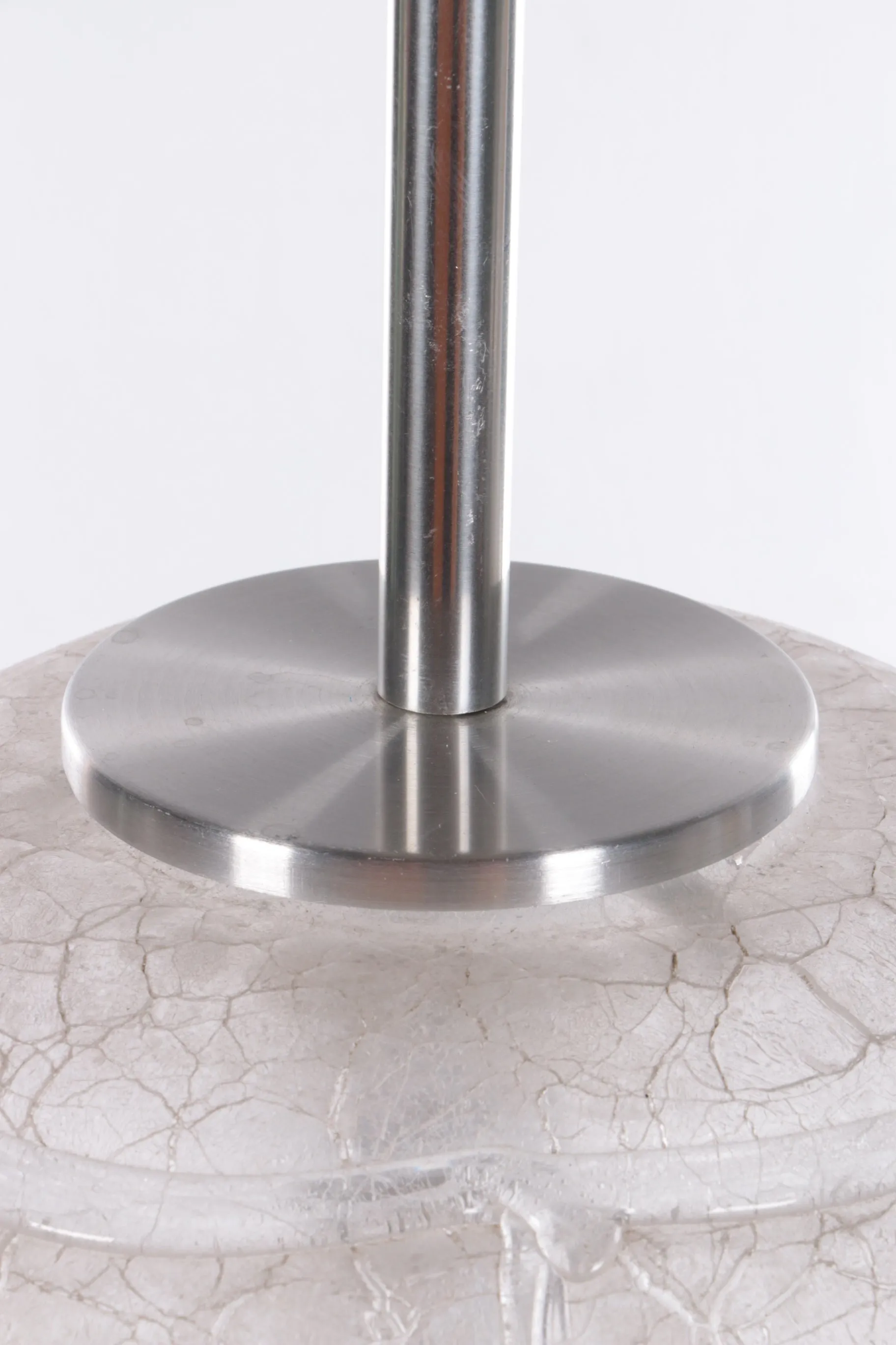 Stylish Vintage Ice Glass Light Fixture by Doria Leuchten, 1960s-70s