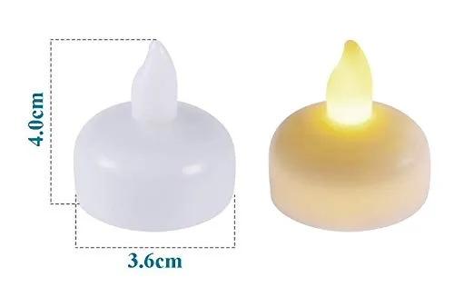 TEDTECH LED Floating candles, Water sensor Decorative candles, Battery operated LED Candles (Set of 24)