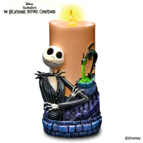 The Bradford Exchange Disney The Nightmare Before Christmas Candle Collection Issue #1 Jack Skellington LED Flameless Candle with Remote Control 7-inches