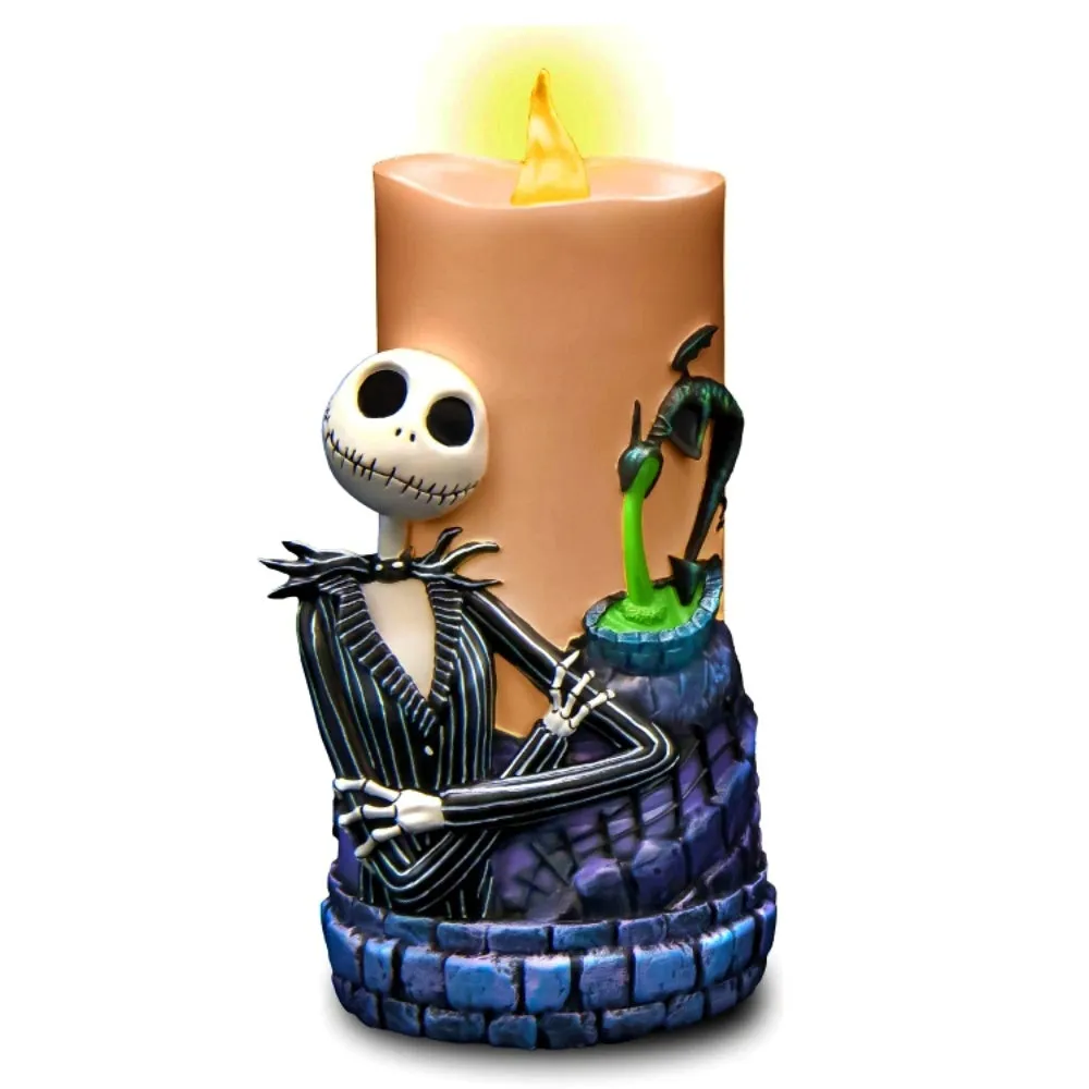 The Bradford Exchange Disney The Nightmare Before Christmas Candle Collection Issue #1 Jack Skellington LED Flameless Candle with Remote Control 7-inches