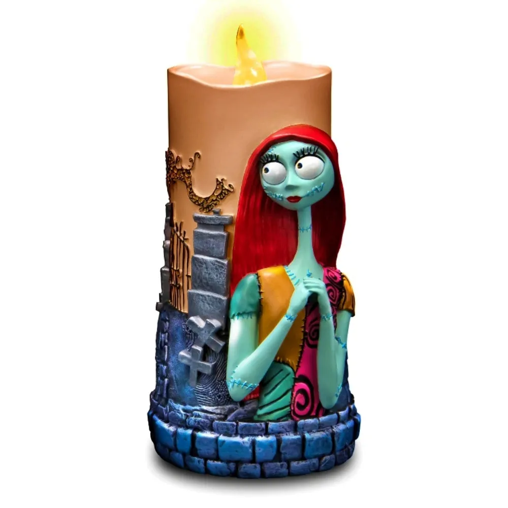 The Bradford Exchange Disney The Nightmare Before Christmas Candle Collection Issue #3 Sally LED Flameless Candle with Sculpted Details 7-inches