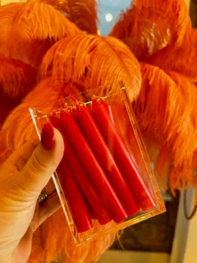 The Makeup Altar Red Chime Candle
