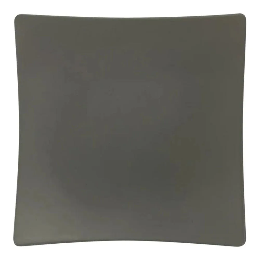 Thunder Group 24006SG Classic Stone Grey 6" x 6" Square Melamine Flare Plate, Pack of 12