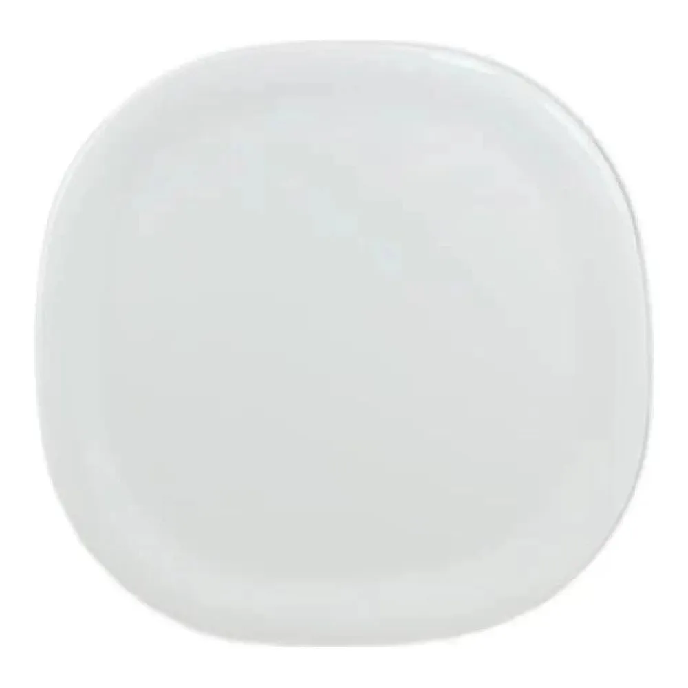 Thunder Group PS3014W 14" x 14" Melamine Round Square Plate Passion White