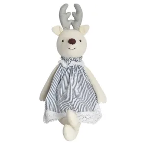 Tikiri Toys - White Holiday Reindeer - Holiday Gift