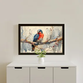 Tranquil Sparrow Wall Painting