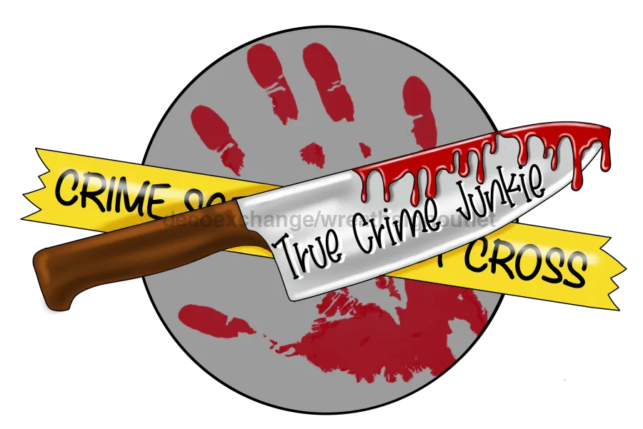 True Crime Sign, True Crime Junkie Sign, Funny Sign, wood sign, PCD-W-037-DH