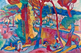 Turning Road (L'Estaque) - Andre Derain - Fauve Art Masterpiece Painting