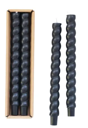 Unscented Twisted Taper Candles in Box